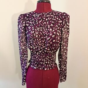 XS Express purple sparkle blouse